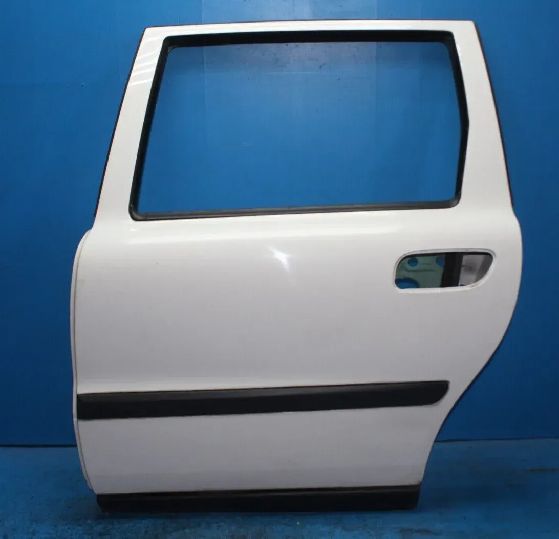 Tür Türscheibe hinten links Weiss Volvo V70 2 II SW Bj.02 - Bild 1